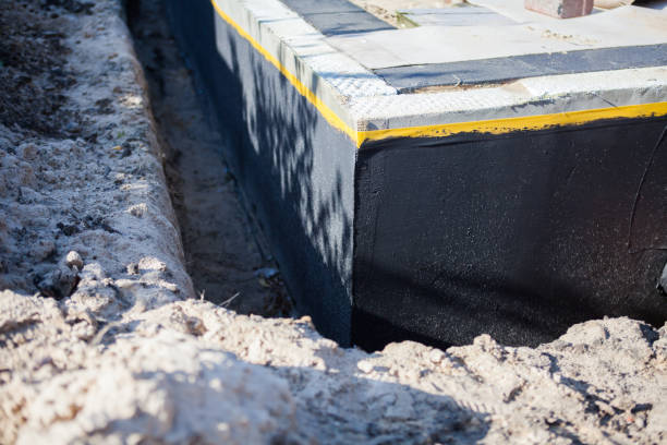 Residential Waterproofing installation at a Burr Oak, MI home by SJ Waterproofing Pros